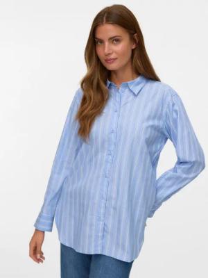 Vero Moda Hemdbluse VMELINA LS SHIRT WVN NOOS Baumwolle