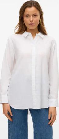 Vero Moda Hemdbluse "VMLINN LINEN LS SHIRT WVN NOOS" hochwertige Qaulität mit Leinen