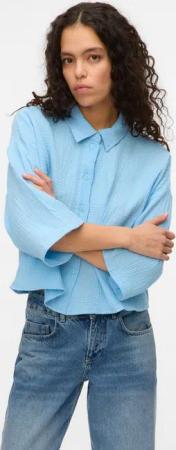 Vero Moda Hemdbluse VMNATALI CROP SHIRT WVN NOOS Baumwolle, loose fit