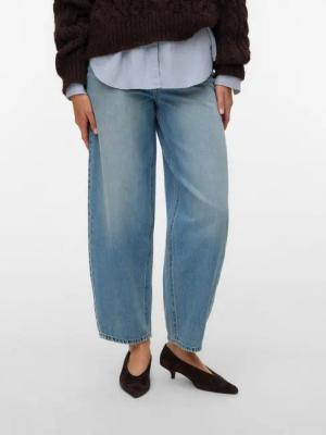 Vero Moda High-waist-Jeans VMBILLIE HR BARREL ANK JEANS LI3151 NOOS Baumwolle, Barrel Fit, High Waist