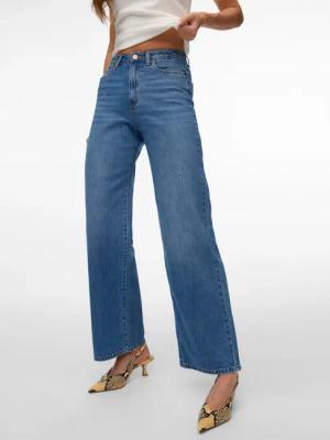Vero Moda High-waist-Jeans "VMVEGA HR WIDE DENIM JEANS SI392 NOOS" Baumwolle, wide fit, high waist
