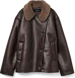 VERO MODA Jacke in Felloptik VMMIRANDA braun | S