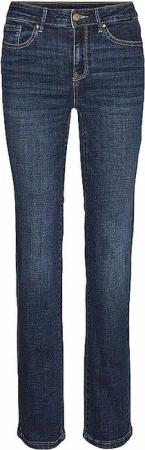 VERO MODA Jeans Straight Fit VMFLASH dunkelblau | XL/L32