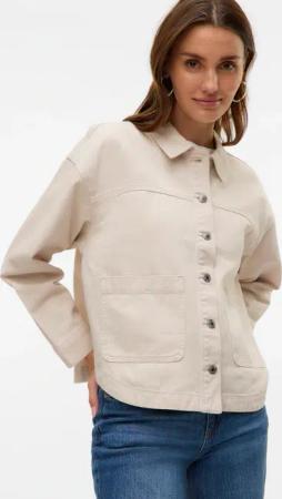 Vero Moda Jeansjacke "VMJAMIE LS DENIM SHACKET MIX NOOS" Baumwollmischung