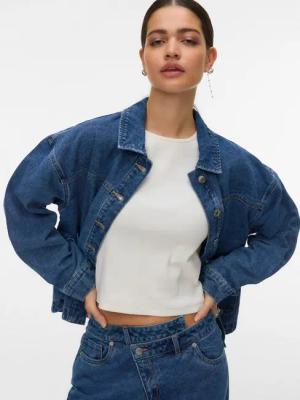 Vero Moda Jeansjacke VMJAMIE LS DENIM SHACKET MIX NOOS Baumwollmischung