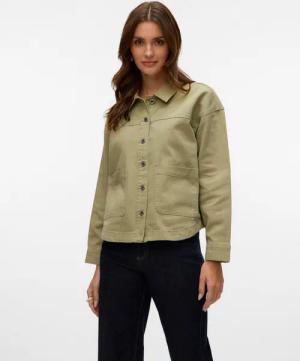 Vero Moda Jeansjacke VMJAMIE LS DENIM SHACKET MIX NOOS Baumwollmischung