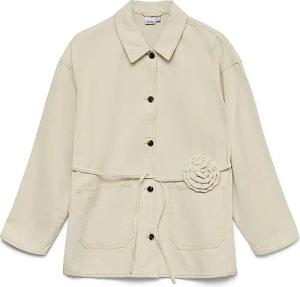 VERO MODA Jeansjacke VMSAZZY creme | L