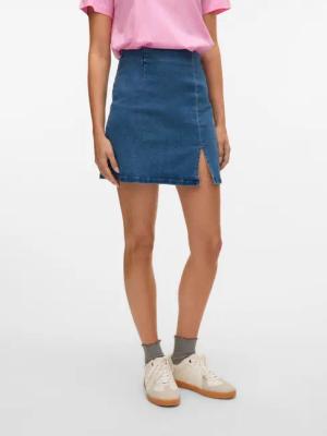 Vero Moda Jeansrock "VMNELLY HR SHORT SKIRT DNM MIX NOOS"