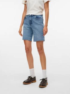 Vero Moda Jeansshorts VMCLEO HR LONG DNM SHORTS MIX NOOS