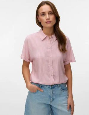 Vero Moda Kurzarmbluse VMALICE SS SHIRT WVN NOOS Viskose