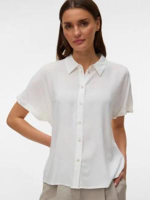Vero Moda Kurzarmbluse VMALICE SS SHIRT WVN NOOS Viskose
