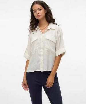 Vero Moda Kurzarmbluse VMFABIANA 3/4 SHIRT VMA NOOS