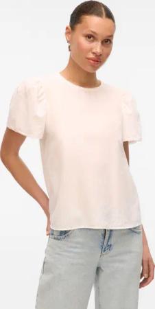 Vero Moda Kurzarmbluse "VMPRETTY SS TOP WVN GA NOOS"