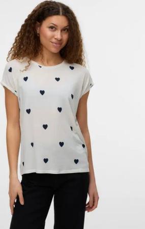 Vero Moda Kurzarmshirt VMAVA SS TOP MULTI AOP NOOS Materialmix, regular fit