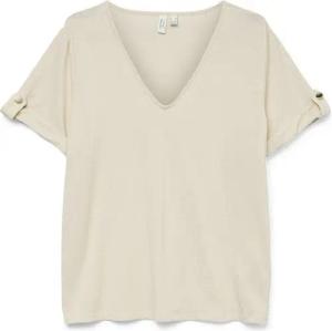Vero Moda Kurzarmshirt VMBAILEY S/S V-NECK T-SHIRT JRS BTQ GA