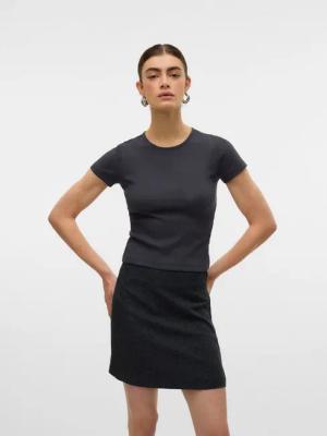 Vero Moda Kurzarmshirt VMCHLOE SS SHORT TOP JRS NOOS Baumwollmischung