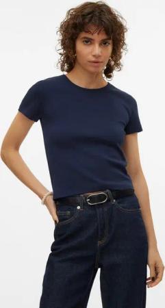 Vero Moda Kurzarmshirt VMCHLOE SS SHORT TOP JRS NOOS Baumwollmischung