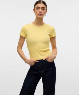 Vero Moda Kurzarmshirt VMCHLOE SS SHORT TOP JRS NOOS Baumwollmischung