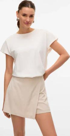 Vero Moda Kurzarmshirt "VMEMMY SS LACE TAPE TOP JRS GA NOOS"