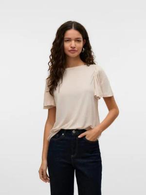 Vero Moda Kurzarmshirt VMPALOMA ONELLA SS BOATNECK TOP VMA NOOS