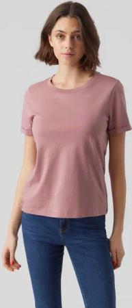 Vero Moda Kurzarmshirt "VMPAULA S/S T-SHIRT NOOS" Baumwolle, regular fit