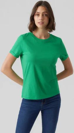 Vero Moda Kurzarmshirt VMPAULA S/S T-SHIRT NOOS Baumwolle, regular fit