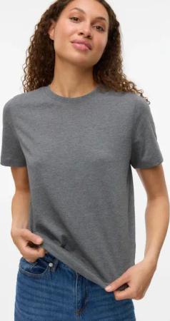 Vero Moda Kurzarmshirt "VMPAULINA SS T-SHIRT GA JRS NOOS" Baumwolle, regular fit