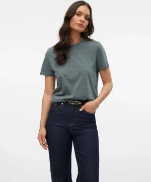 Vero Moda Kurzarmshirt "VMPAULINA SS T-SHIRT GA JRS NOOS" Baumwolle, regular fit