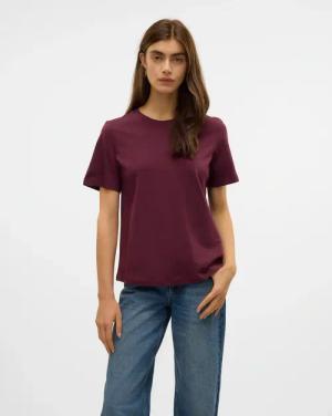 Vero Moda Kurzarmshirt "VMPAULINA SS T-SHIRT GA JRS NOOS" Baumwolle, regular fit