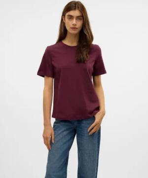 Vero Moda Kurzarmshirt VMPAULINA SS T-SHIRT GA JRS NOOS Baumwolle, regular fit