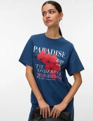 Vero Moda Kurzarmshirt VMURENA CATY SS TOP BOX JRS mit floralem Print