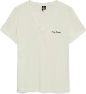 Vero Moda Kurzarmshirt "VMVIOLA VENESSA SS TOP BOX JRS" mit Print