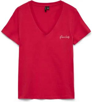 Vero Moda Kurzarmshirt VMVIOLA VENESSA SS TOP BOX JRS mit Print