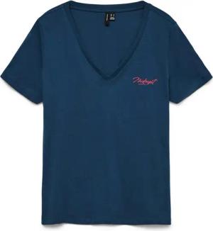 Vero Moda Kurzarmshirt VMVIOLA VENESSA SS TOP BOX JRS mit Print