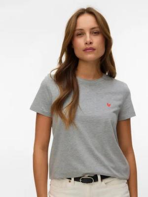Vero Moda Kurzarmshirt VMVIVA S/S O-NECK T-SHIRT JRS BTQ GA