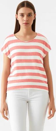 Vero Moda Kurzarmshirt "VMWIDE STRIPE SL TOP GA JRS NOOS" Viskosemischung