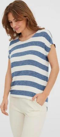 Vero Moda Kurzarmshirt VMWIDE STRIPE SL TOP GA JRS NOOS Viskosemischung