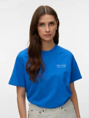 Vero Moda Kurzarmshirt VMYVONNE CATY SS TOP BOX JRS mit Rückenprint