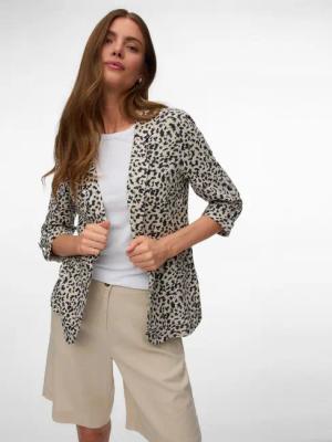 Vero Moda Kurzblazer VMJESMILO 3/4 LOOSE BLAZER WVN NOOS mit Leinen