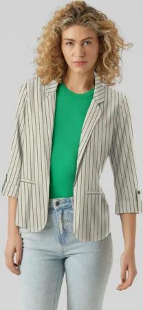 Vero Moda Kurzblazer VMJESMILO 3/4 LOOSE BLAZER WVN NOOS mit Leinen