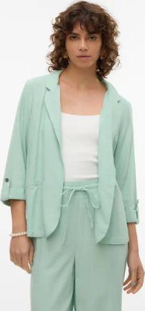 Vero Moda Kurzblazer VMJESMILO 3/4 LOOSE BLAZER WVN NOOS mit Leinen