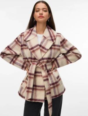 Vero Moda Kurzjacke "VMVERA SHIRLEY CHECK JACKET BOO"
