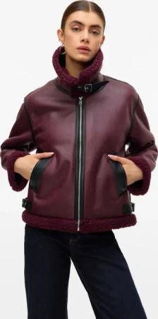 Vero Moda Kurzjacke "VMVIRGINIA SHORT JACKET BOO" farblich abgesetzte Details