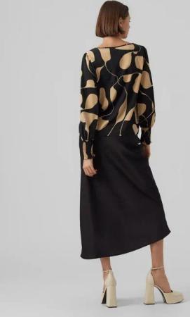 Vero Moda Langarmbluse LYDIA (1-tlg) Rüschen