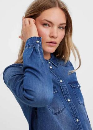 Vero Moda Langarmbluse Maria (1-tlg) Plain/ohne Details