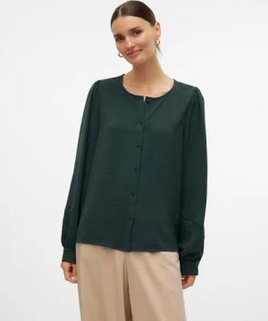 Vero Moda Langarmbluse VMALVA L/S TAPE SHIRT WVN GA