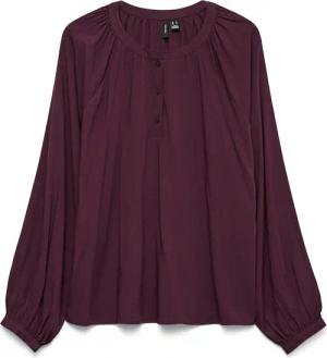 Vero Moda Langarmbluse "VMBELLA LS PLACKET TOP WVN GA NOOS"