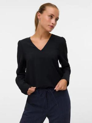 Vero Moda Langarmbluse VMESME LS V-NECK TOP WVN GA