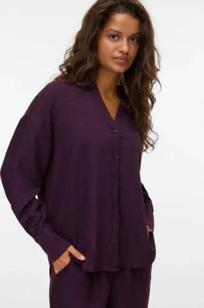 Vero Moda Langarmbluse "VMMELANEY QUEENY LS SHIRT WVN NOOS"