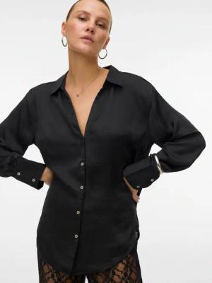 Vero Moda Langarmbluse "VMSOMMER LS SHIRT WVN GA NOOS"